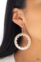 Paparazzi Accessories Gala Glitter Earrings - Gold