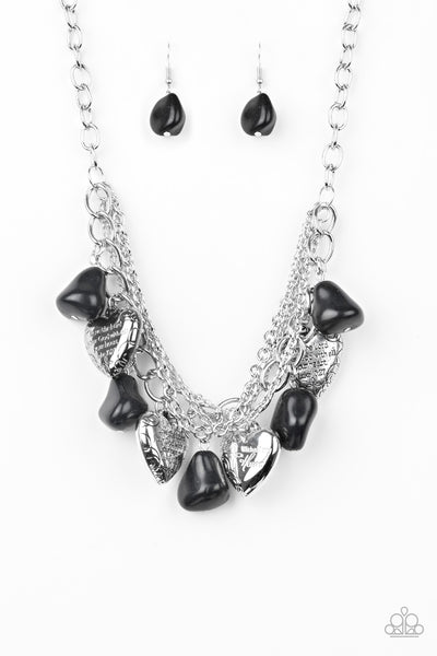 Paparazzi Accessories Change Of Heart Necklace - Black