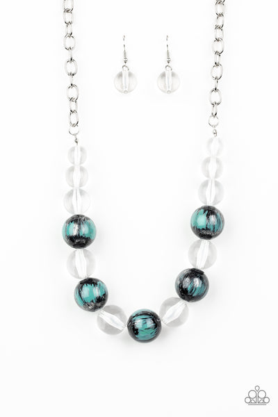 Paparazzi Accessories Torrid Tide Necklace - Turquoise