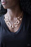Paparazzi Accessories Capital Contour Necklace - Copper
