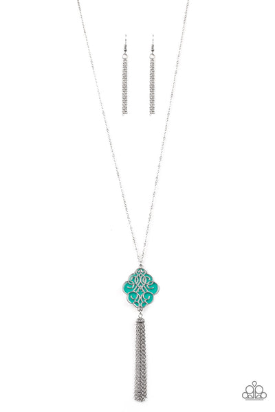 Paparazzi Accessories Malibu Mandala Necklace - Green