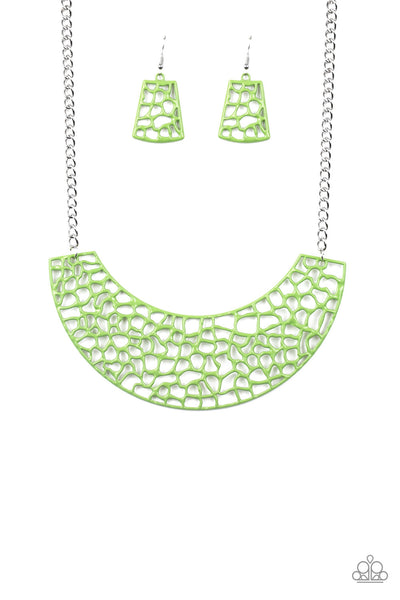 Paparazzi Accessories Powerful Prowl Necklace - Green