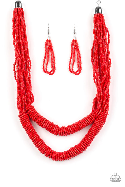 Paparazzi Accessories Right As RAINFOREST Necklace - Red