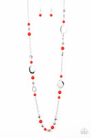 Paparazzi Accessories Serenely Springtime Necklace - Red