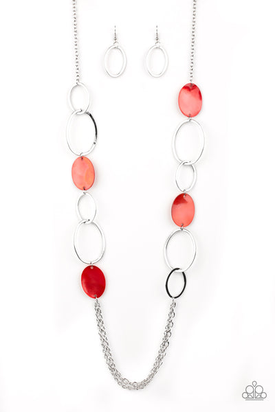 Paparazzi Accessories Kaleidoscope Coasts Necklace - Red