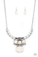 Paparazzi Accessories Commander In CHIEFETTE Necklace - White