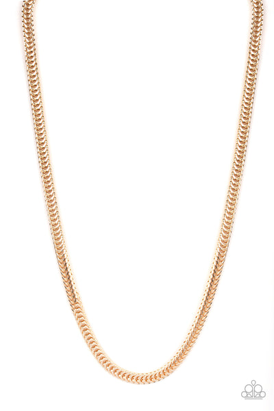 Paparazzi Accessories Knockout King Necklace - Gold