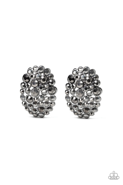 Paparazzi Accessories Daring Dazzle Earrings - Black