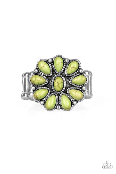 Paparazzi Accessories Stone Gardenia Ring - Green