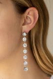 Paparazzi Accessories Dazzling Debonair Earrings - White