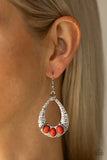 Paparazzi Accessories Terra Terrific Earrings - Orange