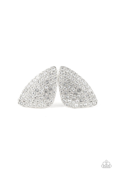 Paparazzi Accessories Supreme Sheen Earrings - White