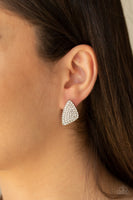 Paparazzi Accessories Supreme Sheen Earrings - White