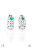 Paparazzi Accessories Bank Tank Earrings (Clip-On) - Green