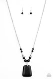 Paparazzi Accessories Sandstone Oasis Necklace - Black