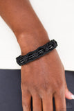 Paparazzi Accessories  WEAVE Me Hanging Urban Bracelet - Black