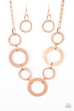 Paparazzi Accessories Ringed in Radiance Necklace - Copper