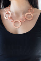 Paparazzi Accessories Ringed in Radiance Necklace - Copper