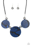 Paparazzi Accessories Viper Pit Necklace - Blue