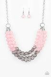 Paparazzi Accessories Summer Ice Necklace - Pink