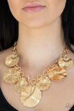 Paparazzi Accessories Barely Scratched The Surface Necklace - Gold