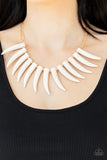 Paparazzi Accessories Tusk Tundra Necklace - White