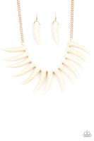 Paparazzi Accessories Tusk Tundra Necklace - White