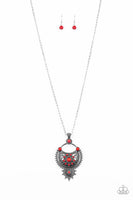 Paparazzi Accessories Solar Energy Necklace - Red