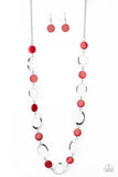 Paparazzi Accessories SHELL Your Soul Necklace - Red
