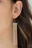 Paparazzi Accessories Twinkling Tapestry Earrings - Gold