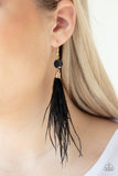 Paparazzi Accessories Feathered Flamboyance Earrings - Gold