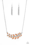 Paparazzi Accessories Frosted Foliage Necklace - Orange