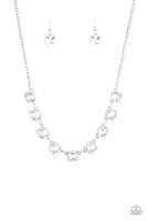 Paparazzi Accessories Iridescent Icing Necklace - White