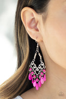 Paparazzi Accessories Shore Bait Earrings - Pink