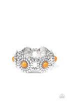 Paparazzi Accessories Bountiful Blossoms Bracelet - Orange