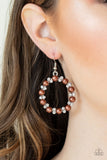 Paparazzi Accessories Symphony Sparkle Earrings - Brown