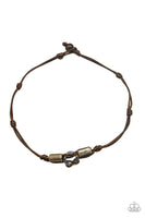 Paparazzi Accessories The Broncobuster Urban Necklace - Brown
