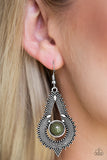 Paparazzi Accessories Zumba - Green Zumba Earrings - Green