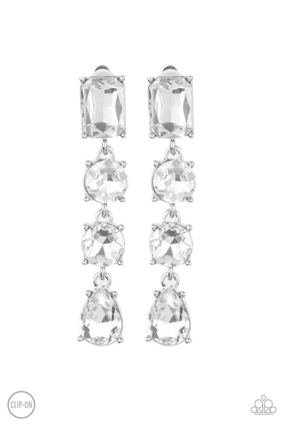 Paparazzi Accessories Make A-LIST Earrings - White