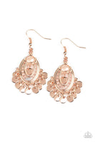 Paparazzi Accessories Chime Chic Earrings - Rose Gold