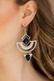 Paparazzi Accessories Geo Gypsy Earrings - Black