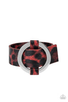 Paparazzi Accessories Jungle Cat Couture Bracelet - Red