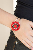 Paparazzi Accessories Posy Pop Bracelet - Red