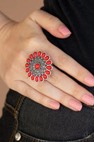 Paparazzi Accessories Posy Paradise Ring - Red