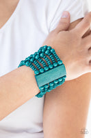 Paparazzi Accessories  Stop BELIZE-ing Bracelet - Turquoise