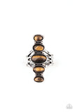Paparazzi Accessories Stone Sublime Ring - Brown