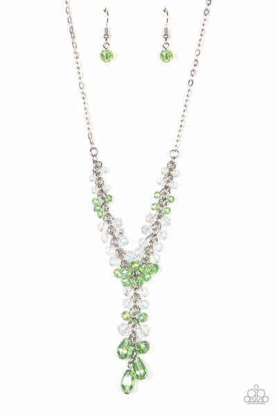 Paparazzi Accessories Iridescent Illumination Necklace - Green