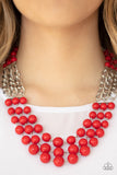 Paparazzi Accessories A La Vogue Necklace - Red