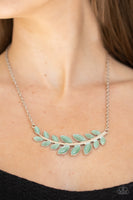 Paparazzi Accessories Frosted Foliage Necklace - Green