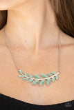 Paparazzi Accessories Frosted Foliage Necklace - Green